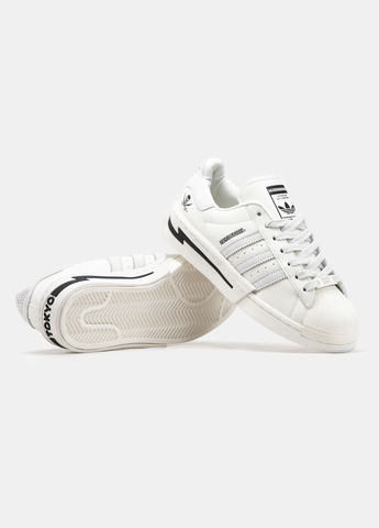 Кроссовки женские и мужские Adidas Superstar x Neighborhood white | Адидас Суперстар белые No Brand белые всесезоны (315155269)