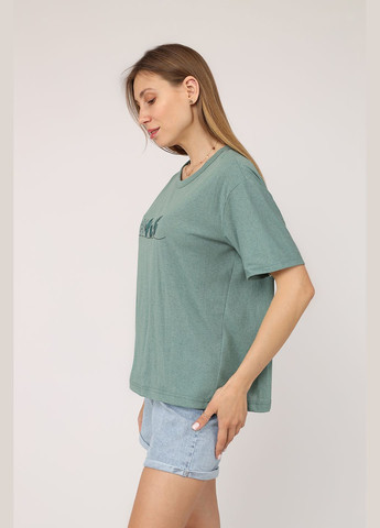 Футболка с коротким рукавом женская цвет мятный CB-00272849 Yuki - (333801857)