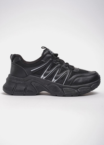 Черные демисезонные кроссовки мода h3-4 эко-кожа/текстиль черный норма 342922 Power