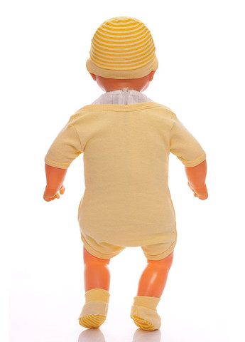 Жовтий комплект для новонародженого в сумці трикотажний. 62 см (29836) BABYKROHA