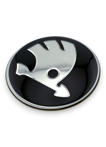 Наклейки з логотипом Шкода 65 мм алюмінієві 4 штуки. No Brand (364957848)