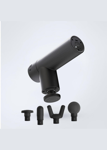 Перкуссионный Массажер Массажный Пистолет для Мышц Gun USB 4 Насадки Ручной Аккумуляторный Черный APTONIA (336550206)