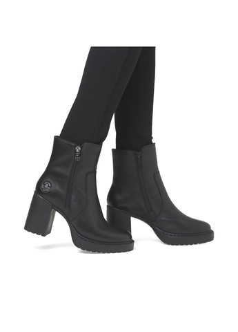 Чорні зимня зимові ботильйони Rieker