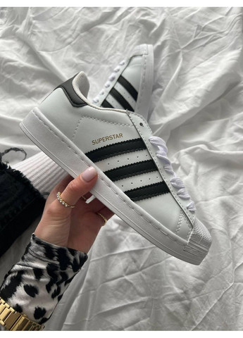 КРОССОВКИ ЖЕНСКИЕ ADIDAS SAMBA WHITE BLUE АДИДАС САМБА No Brand белые демисезоны (367168271)