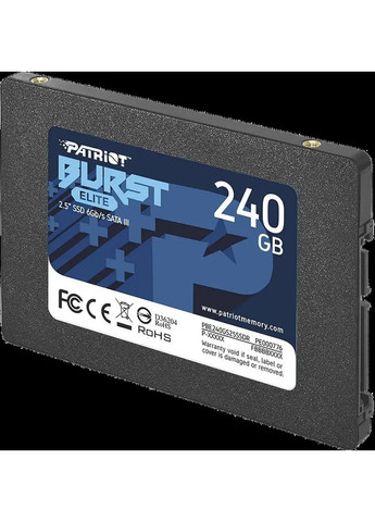 Накопитель SSD 2.5" 240GB Burst Elite SATA 3.0 (PBE240GS25SSDR) Patriot (373004653)