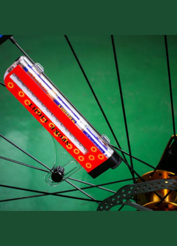 Велосипедная разноцветная светодиодная подсветка колес велосипеда Spoke light 16 LED 32 вело узора WD (297331819)
