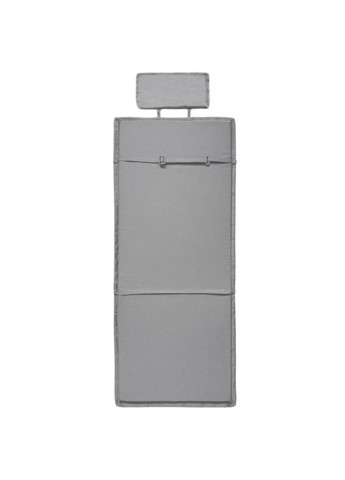 Подушка-матрац на садові крісла, стільці 100х45х3 см світло-сірий з підголівником No Brand (331770592)