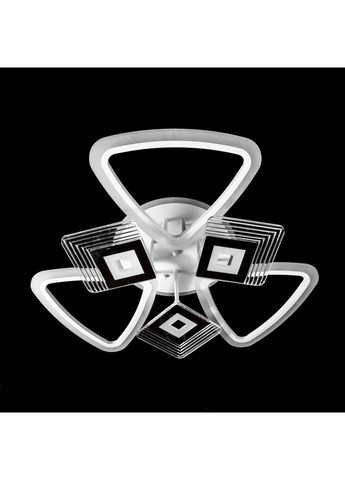 Стельова світлодіодна люстра з пультом диммером та підсвічуванням основи (біла) YH387/3+3/WT No Brand (352229487)