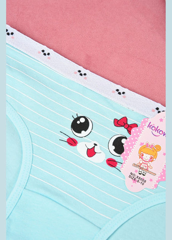 Трусики дитячі для дівчинки блакитного кольору з малюнком Let's Shop (311666562)