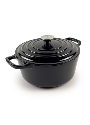 Кастрюля Чугунная 4 л (24*11 см) Графит Oliver (373414821)