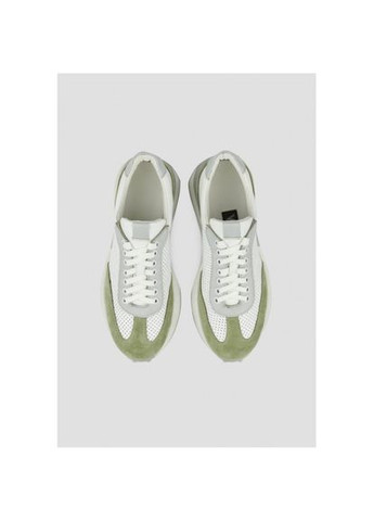 Цветные белые кроссовки с замшевыми вставками и перфорацией натуральная кожа р. (vm-om24) Vm-Villomi