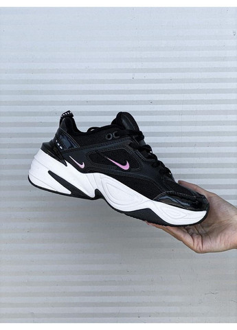 КРОСІВКИ ЖІНОЧІ NIKE M2K TEKNO BLACK WHITE «PINK LOGO» НАЙК М2К ТЕКНО No Brand рожеві демісезони (368858064)
