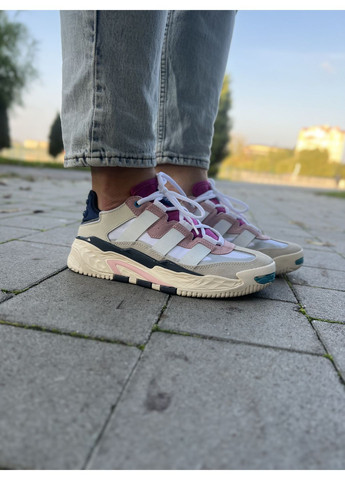 КРОСІВКИ ЖІНОЧІ ADIDAS NITEBALL CREAM WHITE АДІДАС НАЙТБОЛ No Brand білі демісезони (367170758)
