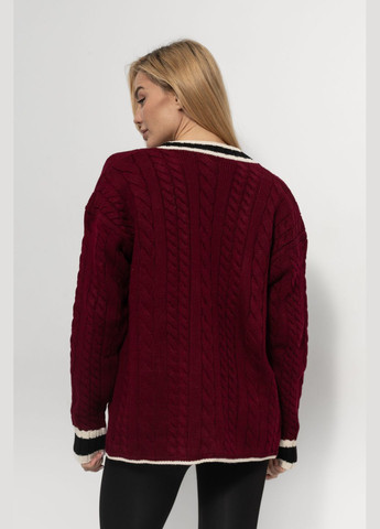 Бордовый зимний кардиган Lurex