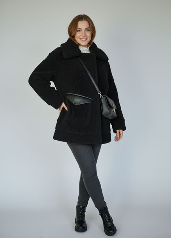 Полушубок женский на молнии короткий баранчик Jadone No Brand (369776166)