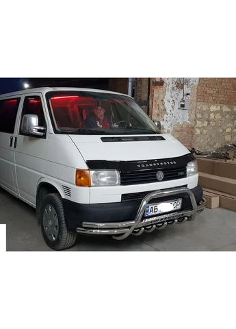 Кенгурник з вусами (захист переднього бампера) Volkswagen (Transporter) 1990-2003 ST LINE T4 (398179417)
