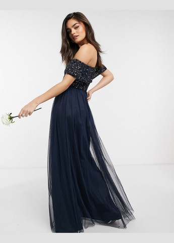 Темно-синее вечернее платье Maya