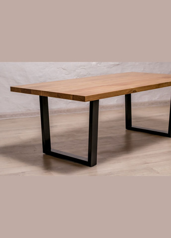 Кавовий стіл із прямокутними краями M (дуб) Дубовий столик у вітальню EcoWalnut (294342579)