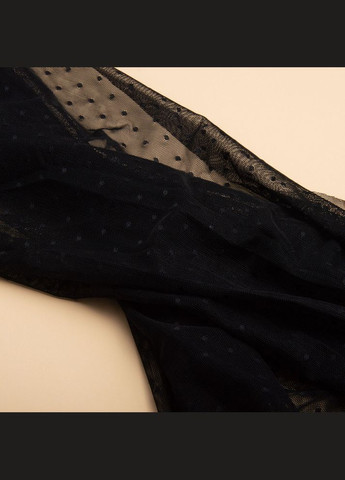 Тканина сітка трикотажна чорна горошок 55 г/м2 IDEIA (298344530)