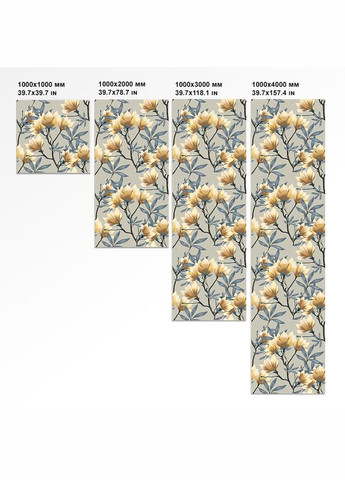 Декоративная матовая пленка на окна и зеркала Цветы самоклейка на стекло 1 метр погонный Zatarga (333023339)