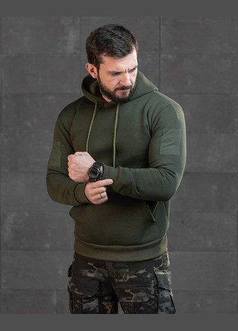 Тактическое зимнее худи на флисе с принтом В тебе центр моей вселенной хаки No Brand (308283338)