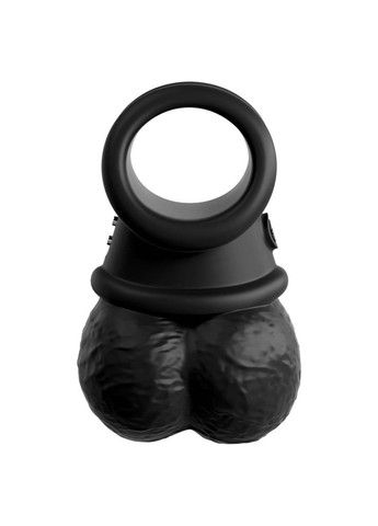 Насадка для страпону "мошонка з вібрацією" King Cock Elite чорна Pipedream (347313029)