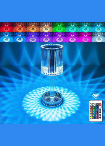 Настільна лампа-нічник K4 з пультом RGB Нічник Rose Diamond Table Lamp VHG (338221057)