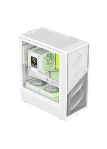 Корпус AERIS 330 MW, без БЖ, Mid Tower, для MicroATX / Mini-ITX, 1xType-C / 1xUSB 3.0 / 1xUSB 2.0, макс. CPU - 155 мм / VGA - GameMax (395341714)