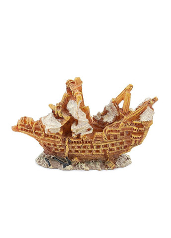 Аквариумный декор - кораблекрушение, 6.5см Happet (360245532)