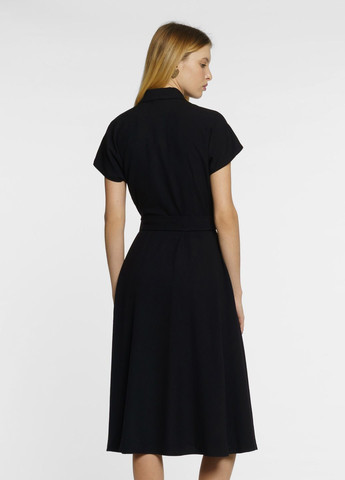 Черное кэжуал платье женское черное Arber