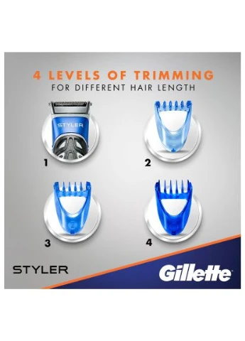 Бритва Fusion5 ProGlide Styler з 1 картриджем ProGlide Power + 3 насадки для моделювання бороди і вусів (7702018273386) Gillette (397606962)