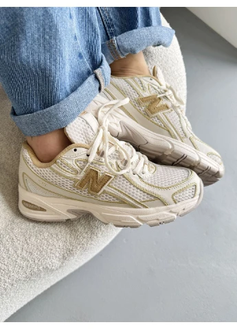 КРОСІВКИ ЖІНОЧІ NEW BALANCE 740 WHITE / YELLOW НЬЮ БЕЛАНС 740 No Brand білі демісезони (369388726)