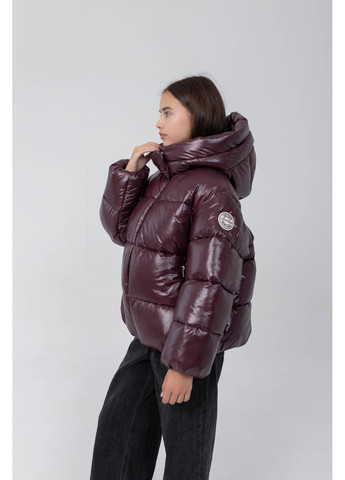 Комбинированная зимняя куртка бордовый Cvetkov Корри