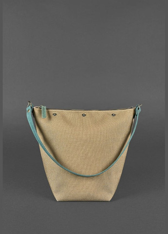 Кожаная женская плетеная сумка Пазл M зеленая Crazy Horse (A-026653) BlankNote кросс-боди (327874046)