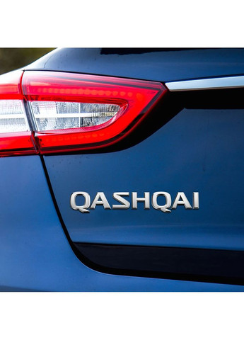 Емблема напис QASHQAI для хром 200х30мм пластик (на скотчі) Nissan (369610234)