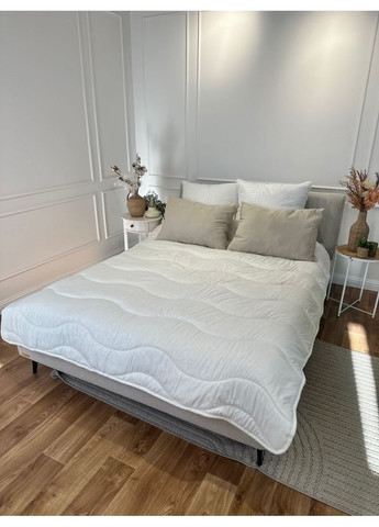 Одеяло полуторное шерстяное Comfort 21421 140x205 см бежевое Viluta (365964909)