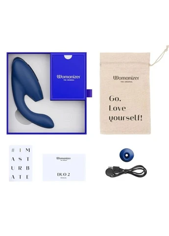 Инновационный бесконтактный вибратор-стимулятор Duo 2 Blueberry Womanizer (383114681)