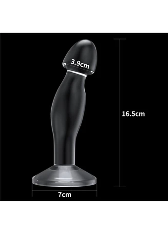 Ідеальний анальний стимулятор на присосці Flawless Clear Prostate Plug Lovetoy (389487722)