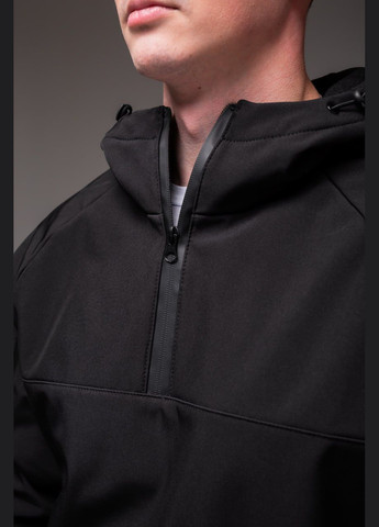 Чорна демісезонна вітровка No Brand