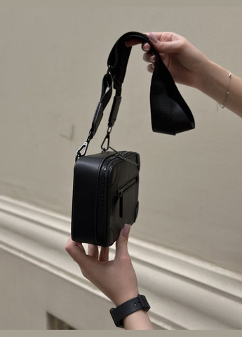 Сумка черная кросс-боди 60205 через плечо No Brand (299279282)