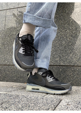 КРОССОВКИ ЖЕНСКИЕ NIKE AIR MAX TERRASCAPE 90 BLACK GREY НАЙК АИР МАКС ТН ПЛЮС No Brand серые демисезоны (367169453)