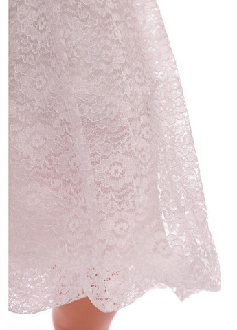 Белое платье нарядное с коротким рукавом ажурное белый 86 см (39430) BABYKROHA (323469822)