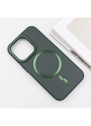 Чехол SnapCase с MagSafe для Apple iPhone 14 Pro 6.1" искусственная кожа зеленый No Brand (402067444)