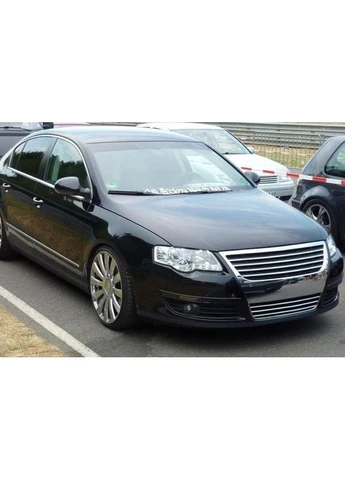 Решетка радиатора Volkswagen B6 (2005-2010) хром без логотипа (Польша) Jom Passat (398310008)