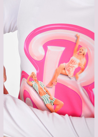 Білий світшот жіночий білого кольору з принтом Let's Shop малюнок без декору (319338667)