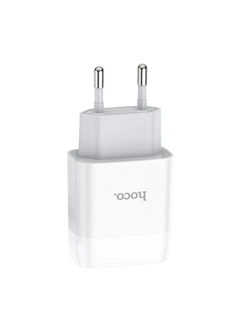 Мережевий зарядний пристрій dual port charger 12W White (6931474712912) Hoco C73A Glorious (361348123)