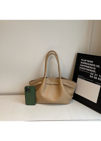 Женская сумка шопер бежевая из экокожи No Brand (364134813)