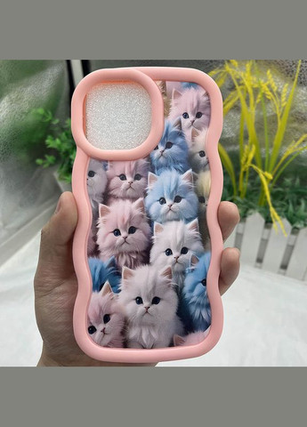 Чехол TPU Cloudy Pictures для iPhone 16 Pro Max (6.9") Kittens No Brand (337179531)