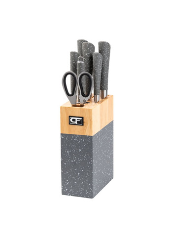 Набір кухонних ножів на підставці 8 штук, граніт TS Kitchen (328604074)
