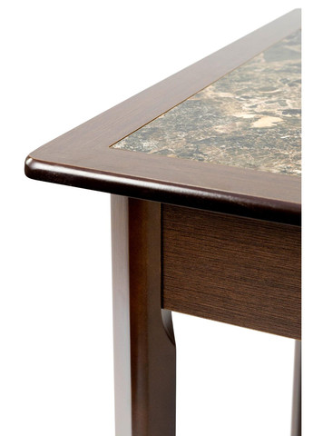 Стіл-трансформер кухонний розкладний DELI Темний горіх/Кераміка 855416-02 855416 Comfort Line (355467947)